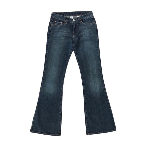 Lucky Brand Sweet & Low Flare Jeans Dark Wash Size 2/26 - Picture 2 of 8
